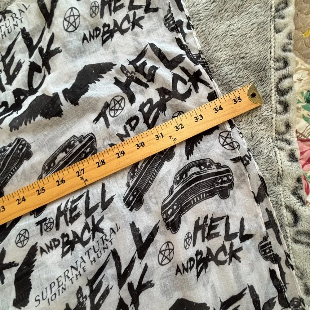 Supernatural Join the Hunt Large Scarf Wall Hanging To Hell and Back‎ 18997x